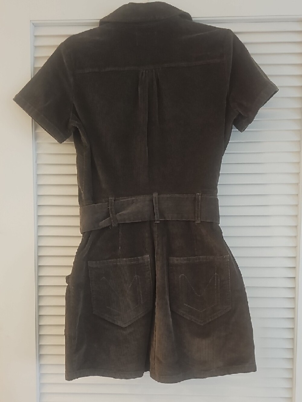 Show Me Your MUMU OUTLAW green Cordoroy Dress Sz M - Picture 6 of 7